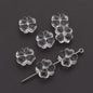 Transparent Faceted Clover Acrylic Beads 12.9mm Colorful 30pcs 12