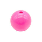 Opaque Bubblegum Beads 20mm Solid Color Glossy Mixed 113pcs 4