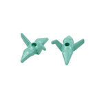 Painted Origami Crane Acrylic Beads 16mm Colorful Glossy 50pcs 3