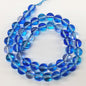 Matte Colorful Iridescent Mermaid Glass Beads 6mm 62pcs 8