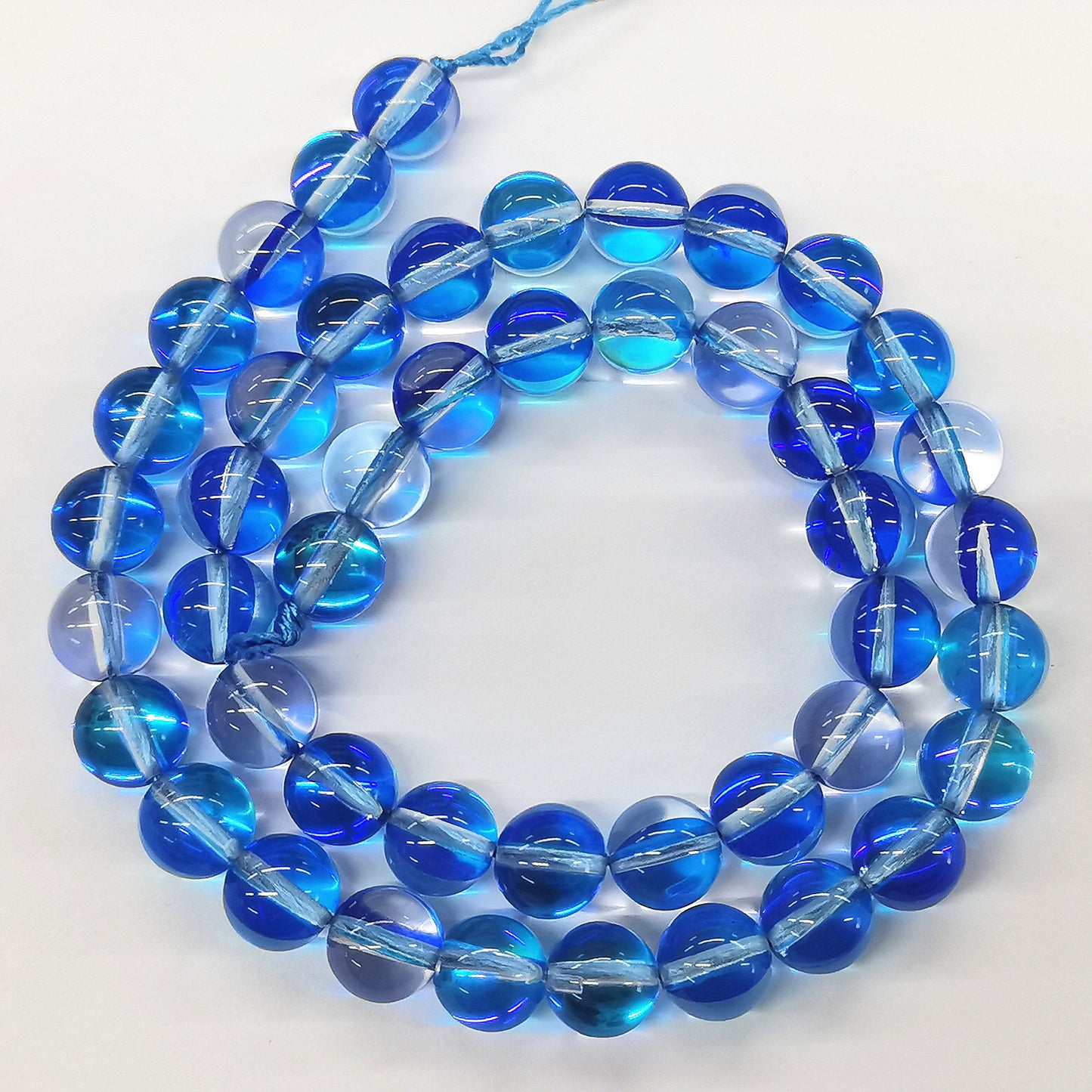 Matte Colorful Iridescent Mermaid Glass Beads 6mm 62pcs 8
