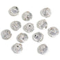 Pinecone Polymer Clay Rhinestone Beads 19mm Sparkling Pastel 10pcs 9
