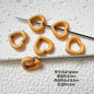 Heart Circle Floral Metal Beads Painted Solid Color Bulk 20pcs 29