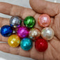 Faceted Bubblegum Beads 20mm Imitation Pearl Disco Ball 60pcs 2