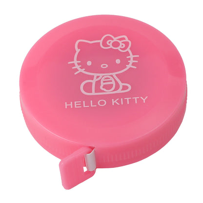 Retractable Plastic Measuring Tapes Pink Hello Kitty Pattern 2pcs 5cm 5