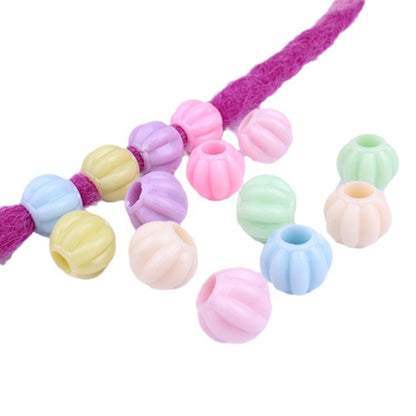 Macaron Color Lantern Shaped Acrylic Beads 13mm Pastel 100pcs 4