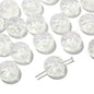 Transparent Floral Round Glass Beads 13mm Pastel Mixed 20pcs 8
