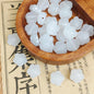 Imitation Jade Five-Petal Resin Beads 12mm Translucent Pastel 10pcs 7