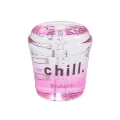 3D Bubble Tea Acrylic Beads 21mm Transparent Colorful 10pcs 18