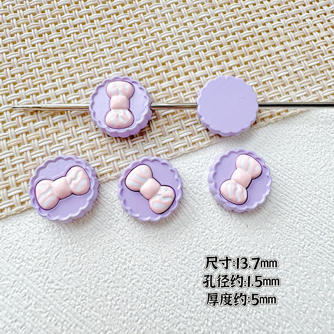 Butterfly Painted Metal Beads Decorative Alloy 10pcs 28