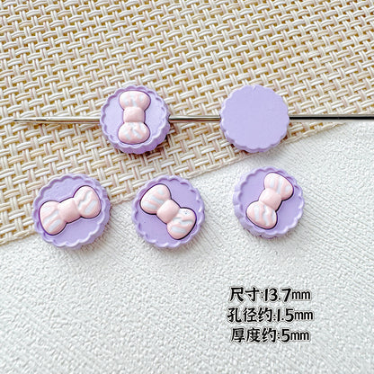 Butterfly Painted Metal Beads Decorative Alloy 10pcs 28