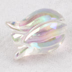 Transparent Plating Tulip Acrylic Beads 12x16mm Colorful 20pcs 7