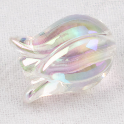 Transparent Plating Tulip Acrylic Beads 12x16mm Colorful 20pcs 7