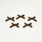 Bow Metal Beads 20mm Baking Painted Polished Alloy 50pcs 17