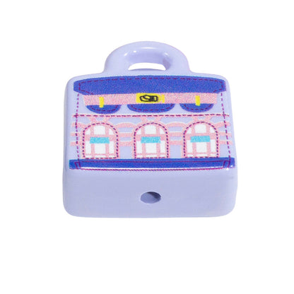 Painted Handbag Acrylic Beads 20/25mm Cartoon Pattern 10pcs 42