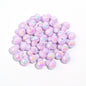 Candy Color Mushroom Acrylic Beads 13mm Glossy Iridescent 10pcs 9