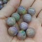 Gradient Resin Beads 16mm Round Dark Ocean Colors Glossy 20pcs 10