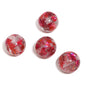 Shimmer Glitter Filled Resin Beads 16mm Round Autumn Leaf 50pcs 8