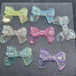 Plating Crackle Butterfly Bow Acrylic Beads 22x32mm Translucent Pastel 100pcs 11