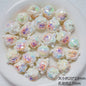 Glossy Iridescent 3D Pop Mart Resin Beads 17-23mm 5pcs 2