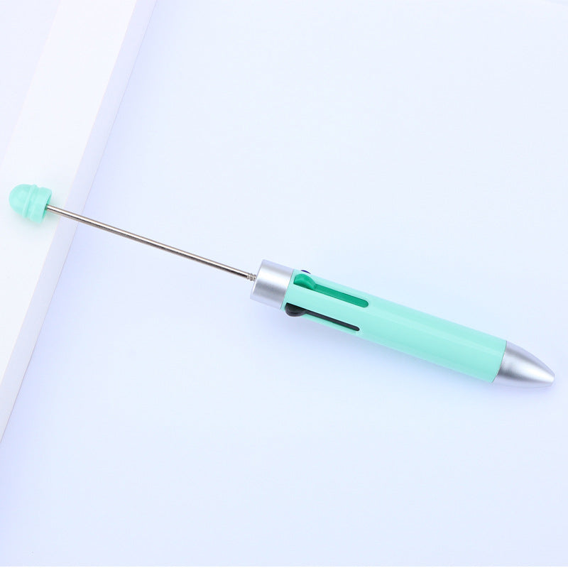 Beadable Pen Four Color Ballpoint Vibrant Barrel Bullet Tip 22