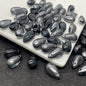 Czech Glass Beads Teardrop 8mm 14mm Glossy Purple Pink Iridescent 100pcs 21