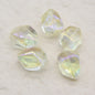 Electroplated Stone Shaped Glass Beads 17mm Vivid Colors 80pcs 10
