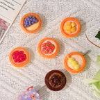 Fruit Tart Resin Beads 20mm Glossy Miniature Bakery 10pcs 4