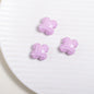 Glossy Painted Faceted Four-Leaf Clover Acrylic Beads 16mm 5pcs 4
