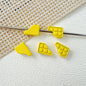 Round Metal Beads Baking Painted Smiling Chocolate Series 20pcs 16