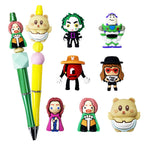 Silicone 3D Focal Beads Cartoon Character Buzz Lightyear Heroic Pose 20pcs
