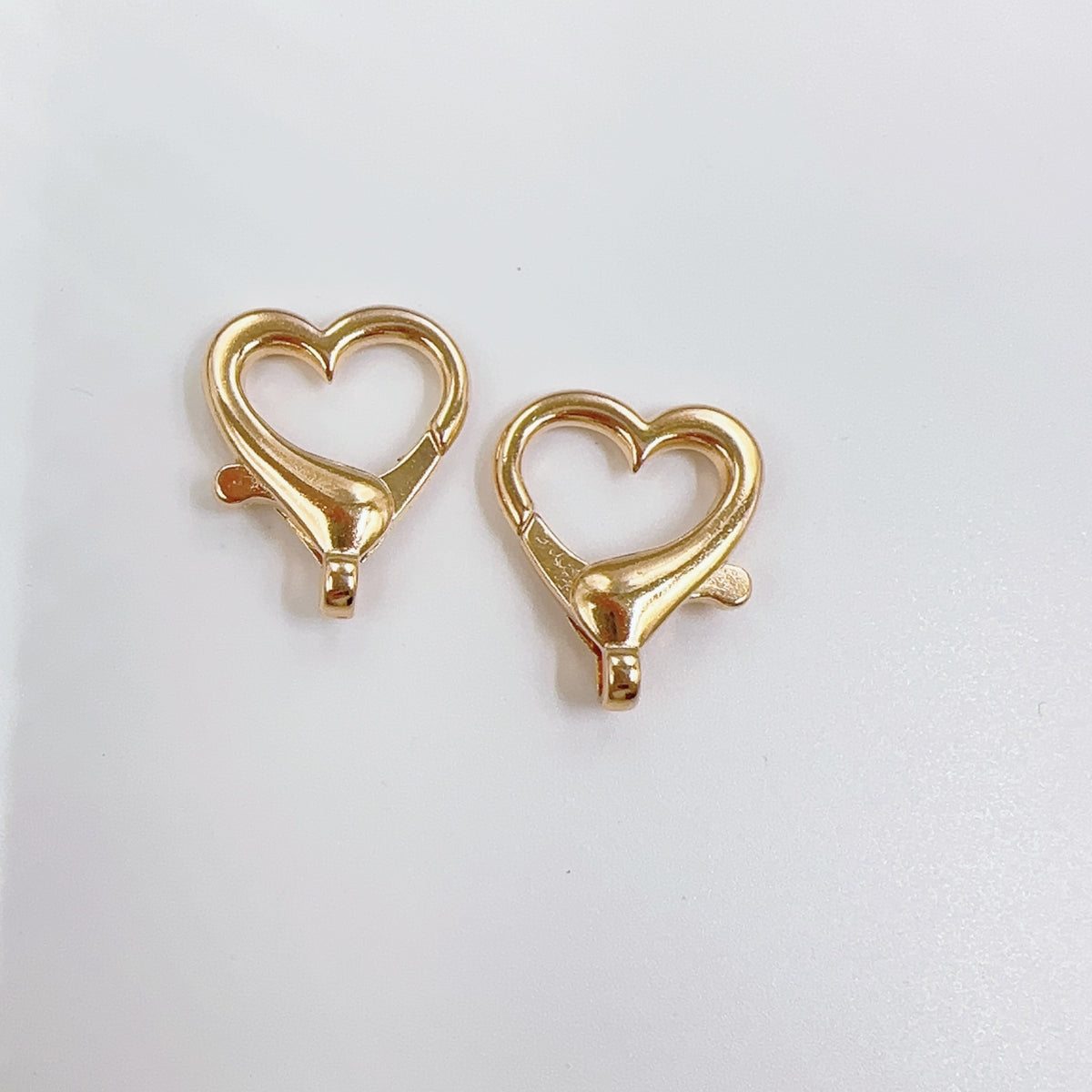Spray Painted Alloy Heart Connector Clasps Metal Hardware 10pcs 16
