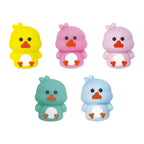 Silicone 3D Focal Beads Cartoon Chicken Rounded Body Design