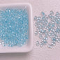 Clear Peanut Shaped Acrylic Beads 4x6.5mm Candy Series 200pcs 14