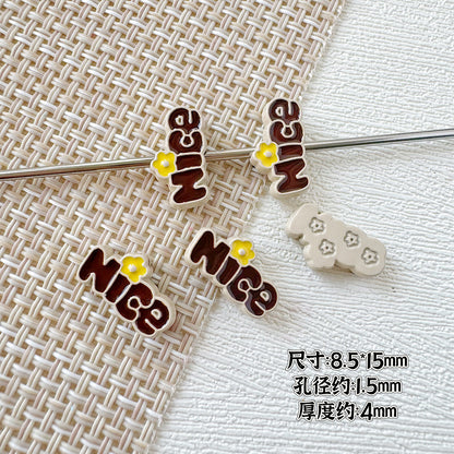 Camera Milk Carton Painted Metal Beads Glossy Enamel 20pcs 31