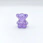 Crackle Bear Acrylic Beads 31mm Glossy Textured Pastel 5pcs 9