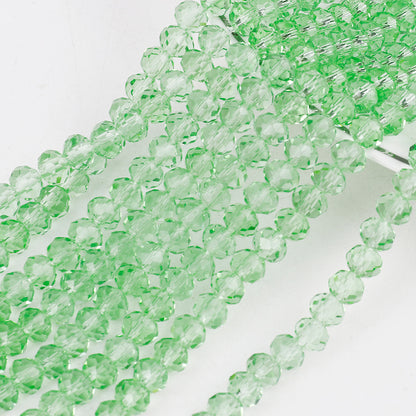 Transparent Faceted Glass Beads 10mm Colorful Mixed 136pcs 8