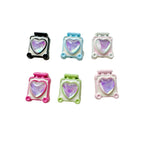 Square Teddy Bear and Luggage Metal Beads 12mm Colorful Painted 10pcs 5