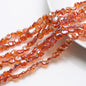 Electroplated Oblique Square Glass Beads 12mm Transparent Iridescent 20pcs 10