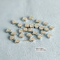 Plating Irregular Shaped Acrylic Beads Metal Colored Silver 100pcs 13