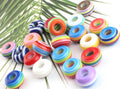 Resin Donut Spacer Beads 14mm Colorful 500pcs 6