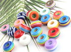 Resin Donut Spacer Beads 14mm Colorful 500pcs 6