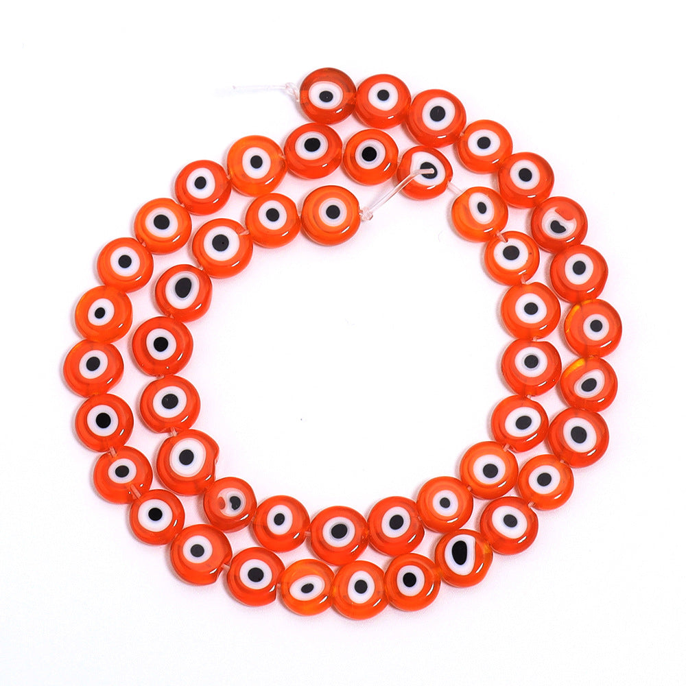 Flat Millefiori Evil Eye Lampwork Seed Glass Beads 4mm 90pcs 16