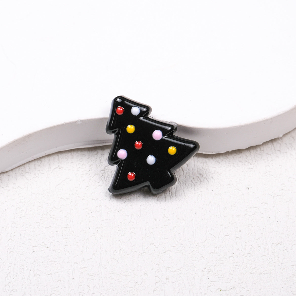 Lit Christmas Tree Acrylic Beads 21mm Colorful Holiday 20pcs 19