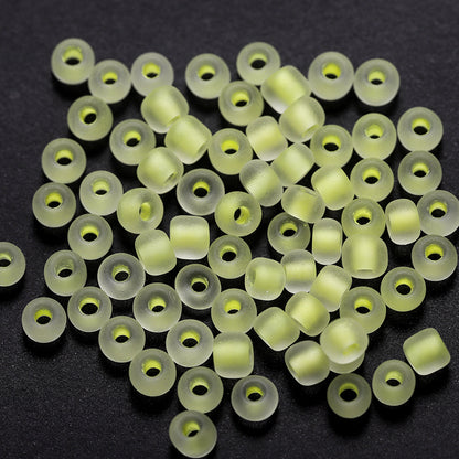 Glow In The Dark Seed Glass Beads 3mm Multicolor Stripes 1800pcs 46