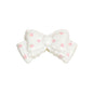 Polka Dotted Double Layer Bow Acrylic Beads 25mm Colorful Glossy 10pcs 7