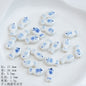 Hand Painted Fish Ceramic Beads Tropical Colorful 5pcs 14