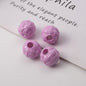 Colored Yarn Ball Acrylic Beads 12mm Large Hole 100pcs 11
