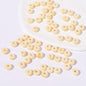 Ceramic Abacus Spacer Beads 5x9mm Creamy Colored 30pcs 11