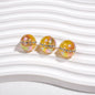 Luminous Rhinestone Chain Enlaced Resin Beads 16mm Round 10pcs 7